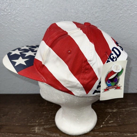 Kenworth Trucks 1994 Patch Hat USA Flag Stars All Over Logo Snapback Global Caps - Picture 3 of 9
